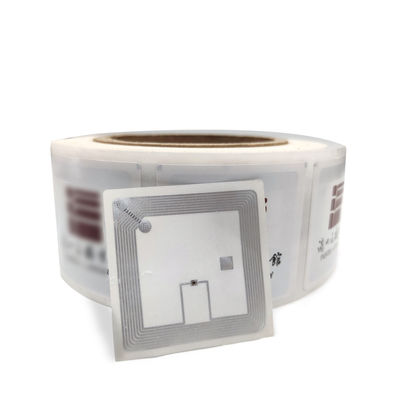 قم بتخصيص علامة RFID HF مقاس 50 مم * 50 مم ISO15693 13.56 ميجا هرتز علامة مكتبة RFID