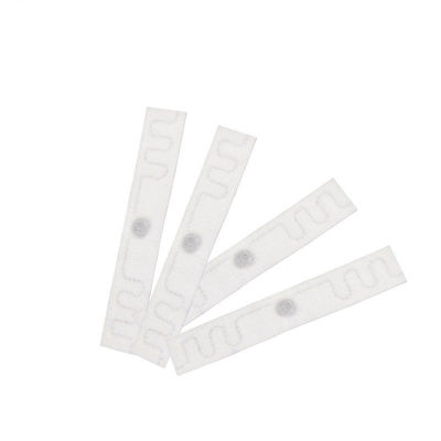 العلامة النسيج RFID Uhf الغسيل 20 * 86mm آلة قابل للغسل RFID العلامات