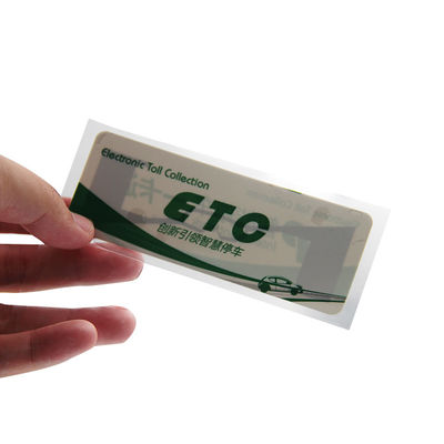 ورق مصقول RFID UHF Tag UHF Windshield Sticker Monza M4QT