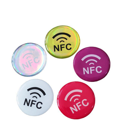 قطرها 30 مم بطاقة إيبوكسي 13.56 ميجا هرتز Nfc علامة إيبوكسي ISO14443A